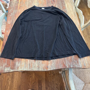 Soma Black Long Sleeve Pajama Tee XXL Unisex